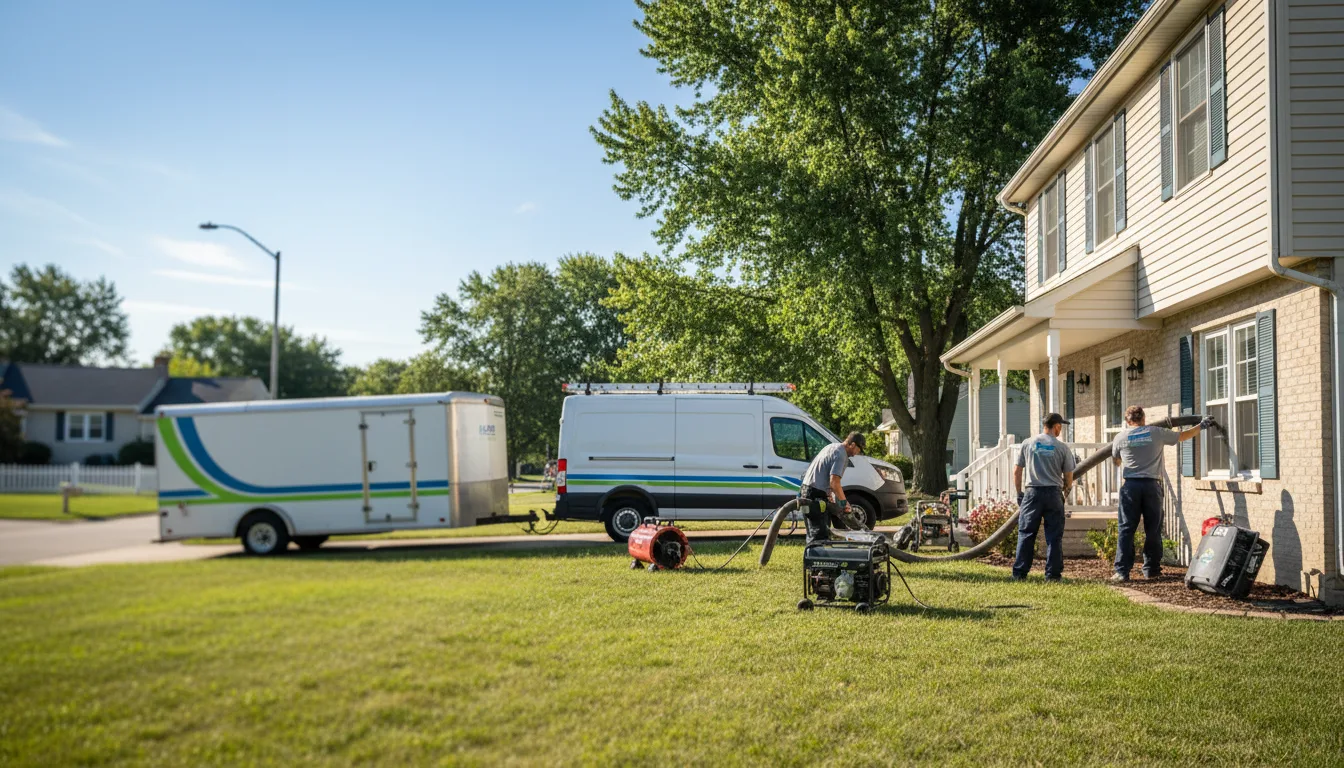 Flooded Basement Restoration And Cleanup With Repair in Lamont, IA near me